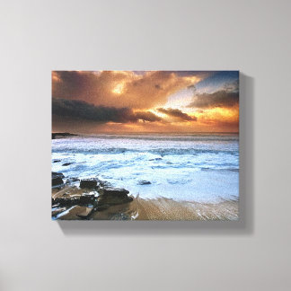 Vackra Tropical Island Wall Canvas Art