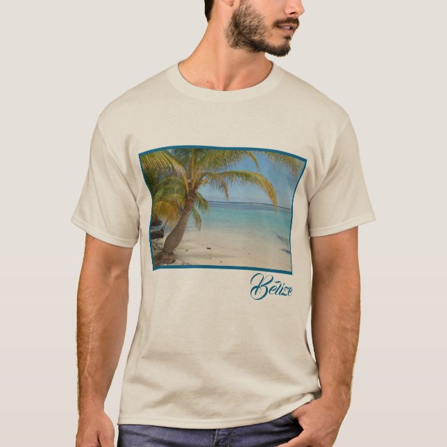 Vackra Tropiska Belize Beach Karibiska havet T Shirt (Framsida)