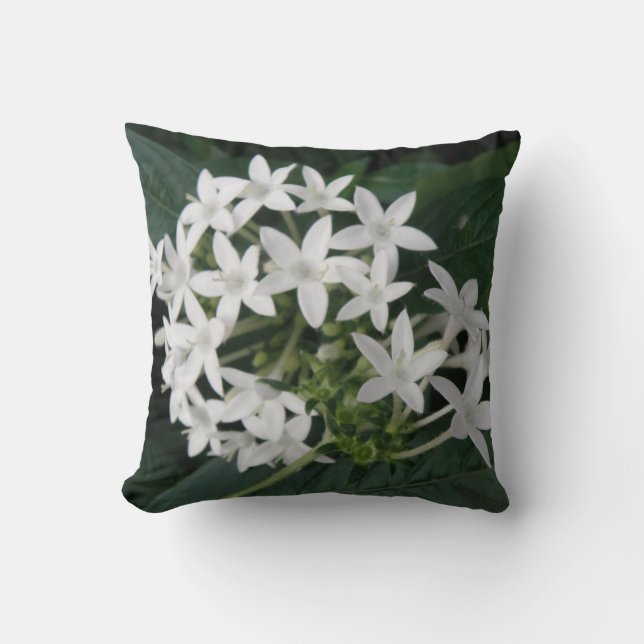 Vackra, tropiska blommor Pillow Kudde (Framsida)