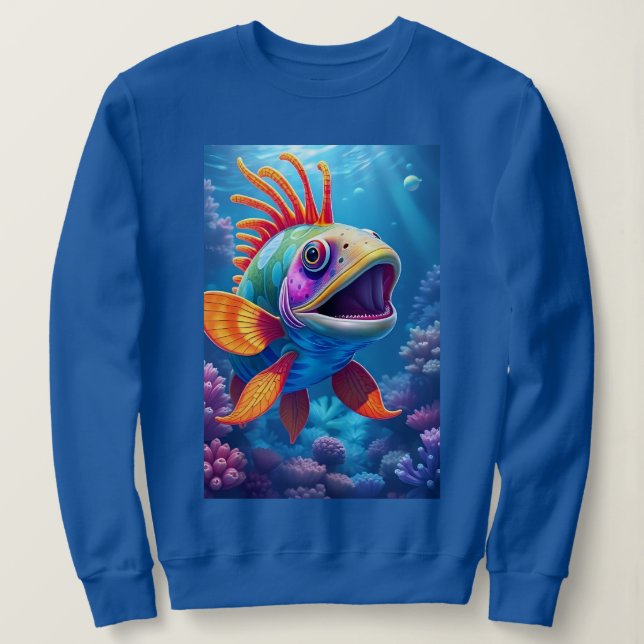 Vackra tropiska fiskar t shirt (Design framsida)