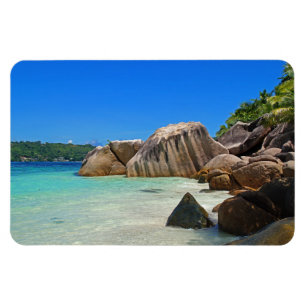 Vackra Tropiska havet med Rocky Beach Magnet