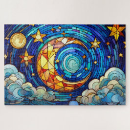 Vackra tropiska nedfläckadens glasmunstycke pussel