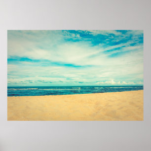 Vackra tropiska strand- och havslandskap poster