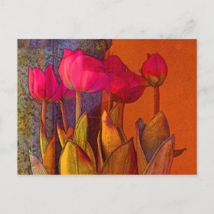 Vackra Tulips Vykort