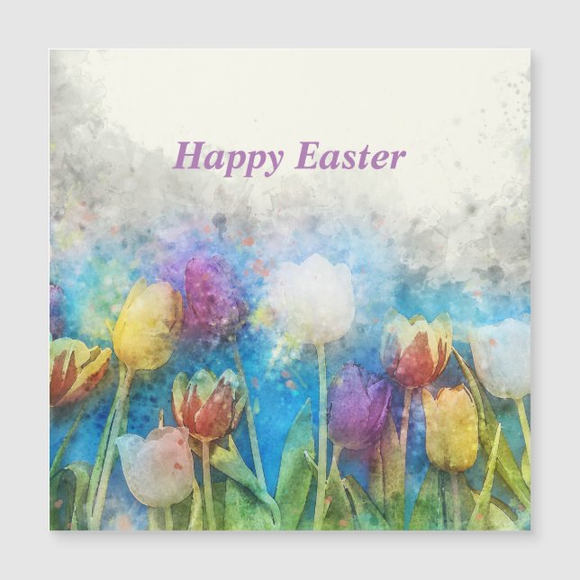 vackra tulpaner i glad påsk (Framsida)