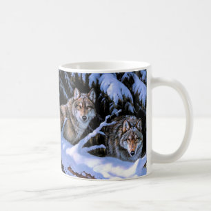 Vackra två Vargar Kaffemugg