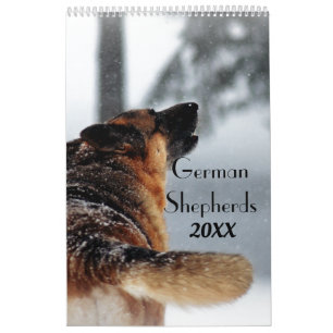 Vackra tyska Shepherd Foton Kalender