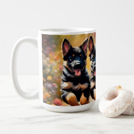 Vackra tyska shepherd Puppies Kaffemugg