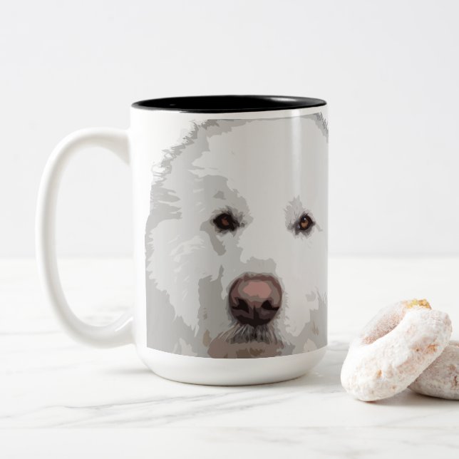 Vackra Underbarare Pyrenéerna-Hund Kaffe Mugg (Med munk)