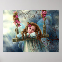 Vackra, unga fjärilar på gång. Illust Poster