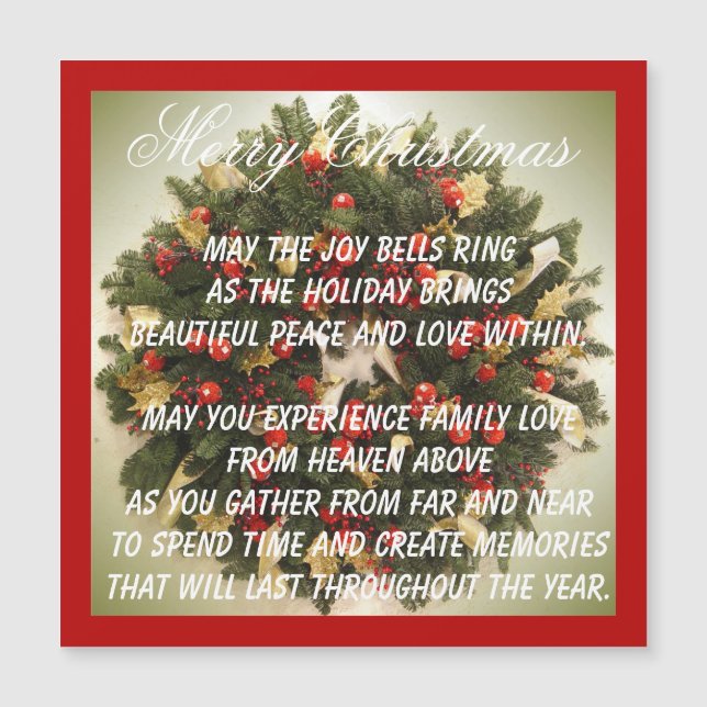 Vackra uttryck, magnetkort för Helgdag (Framsida)