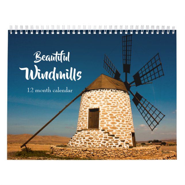 Vackra väderkvarnar 2027 kalender (Omslag)