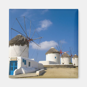 Vackra väderkvarnar på ön Mykonos, Magnet