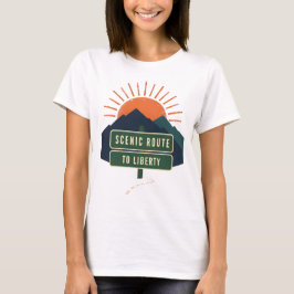 Vackra vägen till frihet Kvinnors T-shirts