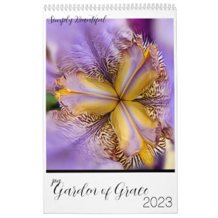 Vackra väggkalender för blommor kalender