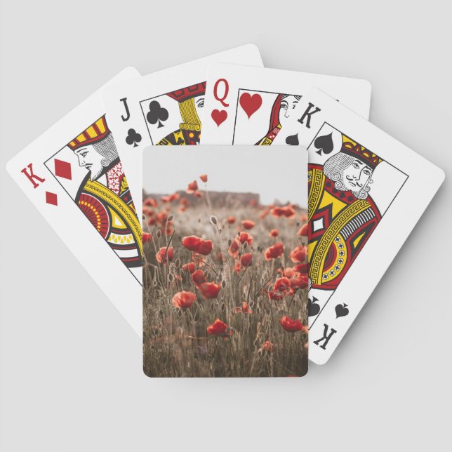 vackra vallmo casinokort (Baksidan)