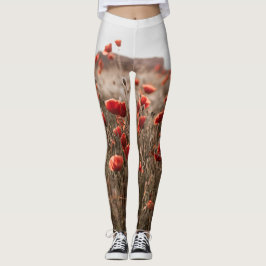 vackra vallmo leggings