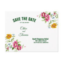 Vackra vårblommor Bröllop Spara datumet