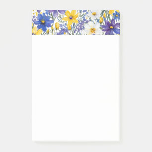 Vackra vårblommor Elegant Blomsterprakt Post-it Block