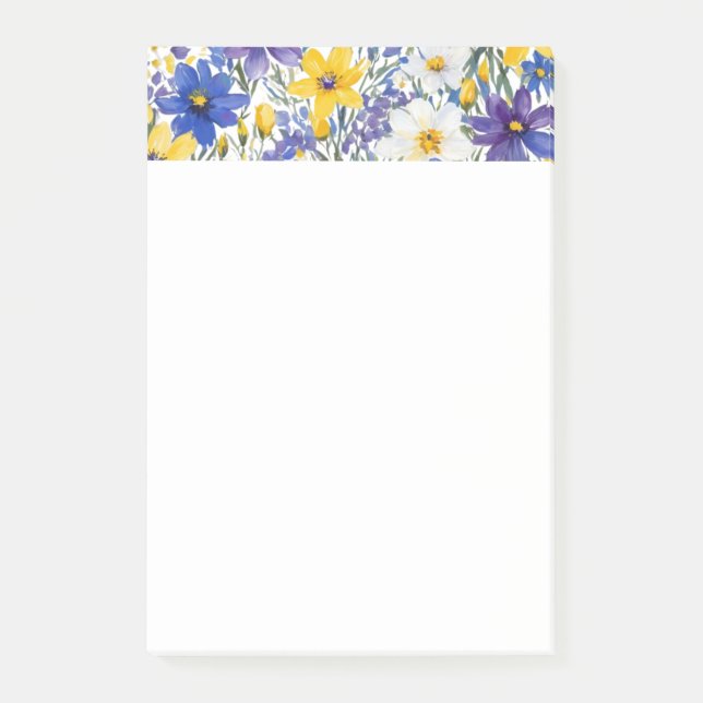 Vackra vårblommor Elegant Blomsterprakt Post-it Block (Framsida)