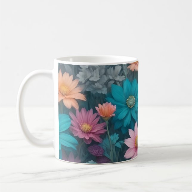 Vackra vårblommor kaffemugg (Vänster)