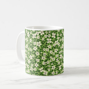 Vackra vårfärgglada flickaktiga vildblommor kaffemugg