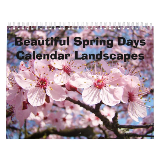 Vackra vårkalendrar Landskap Träd Kalender (Omslag)