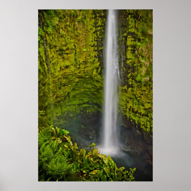 Vackra vattenfall och kaskader finns i överflöd poster (Framsidan)