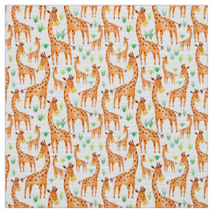 Vackra vattenfärg Giraffe Animal Kids Tyg