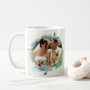 Vackra vattenfärger Gift och God jul Kaffemugg