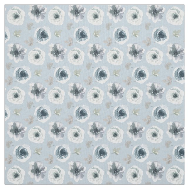 Vackra vattenfärgsblommor tyg (Prov)