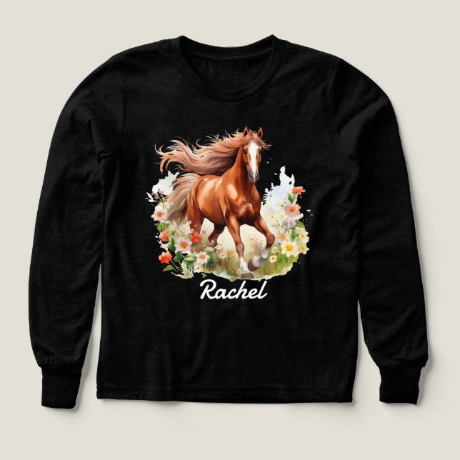 Vackra Vild Horses T Shirt (Design framsida)