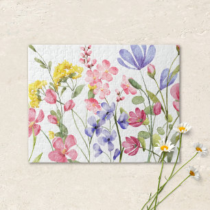Vackra vilda blommor Pussel