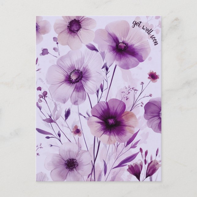 Vackra Vilda Blommor SNARALÄKAR Vykort (Framsida)