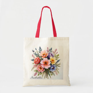 Vackra Vildblommor Modern Lyx Kollektion Tygkasse