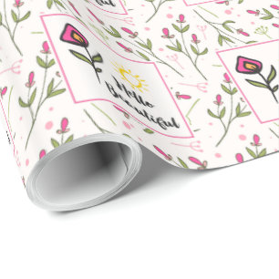 Vackra vildblommor och sol Hej Vacker Presentpapper