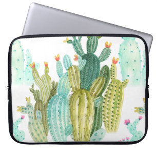 Vackra vintagar, självmord, cactus bloomi laptop fodral