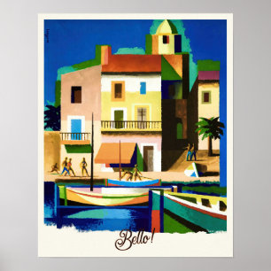 Vackra Vintagen Italienska resor Poster