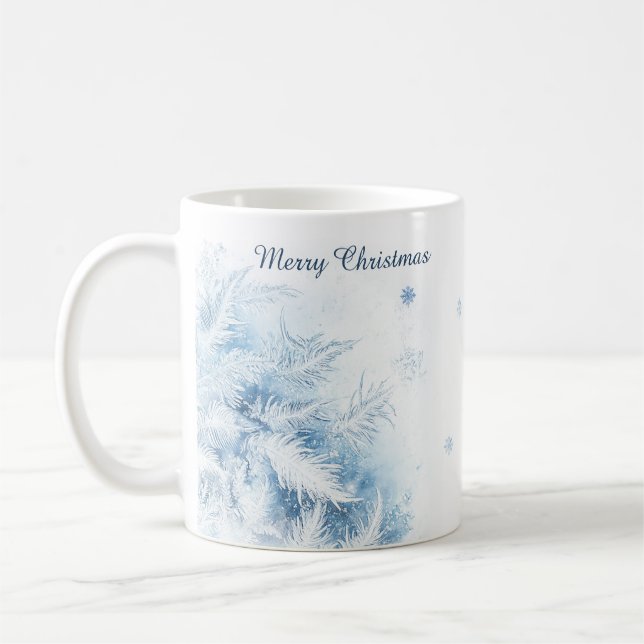 Vackra vinter Frost jul Kaffemugg (Vänster)