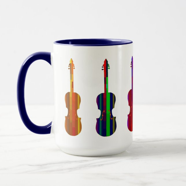 vackra violins Combo Mugg, 15 oz Mugg (Vänster)