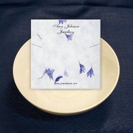 Vackra Visningar för Necklace-Blommigt Fyrkantigt Visitkort