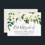 Vackra vita blommor Pub Mitzvah Bat mitzvah Inbjudningar<br><div class="desc">Vackra vitblommor Pub Mitzvah Bat mitzvah Lämplig för både Pub Mitzvah och Bat mitzvah</div>