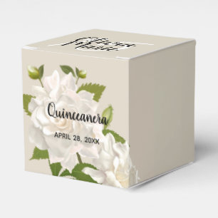 Vackra vita Eleganten Gardenia  Presentaskar