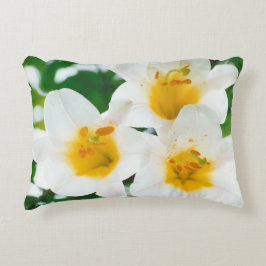 Vackra vita liljor - Lilium candidum Prydnadskudde