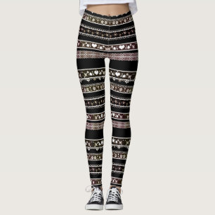 Vackra, vita, snöre, baljväxter, snöre, braid legg leggings