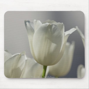 Vackra vita Vår Tulips Musmatta