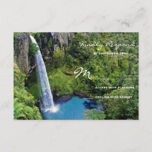 Vackra Waterfall utomhus-Bröllop OSA Kort
