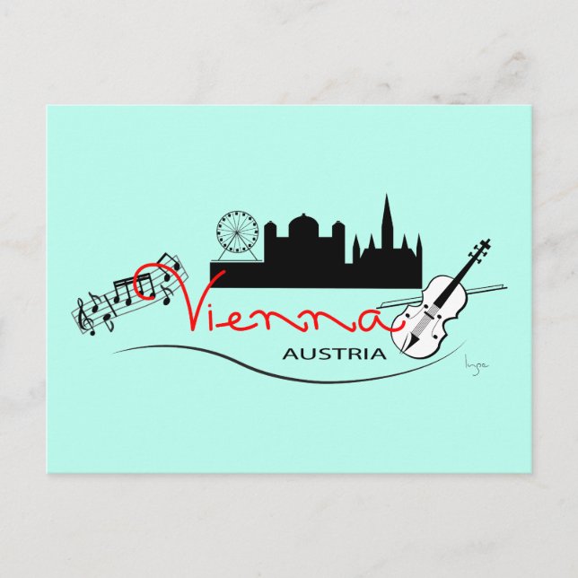 Vackra Wien, Österrike Vykort (Framsida)