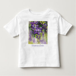 Vackra Wisteria Flowers i vattenfärg T Shirt