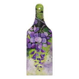 Vackra Wisteria Flowers i vattenfärgskärning